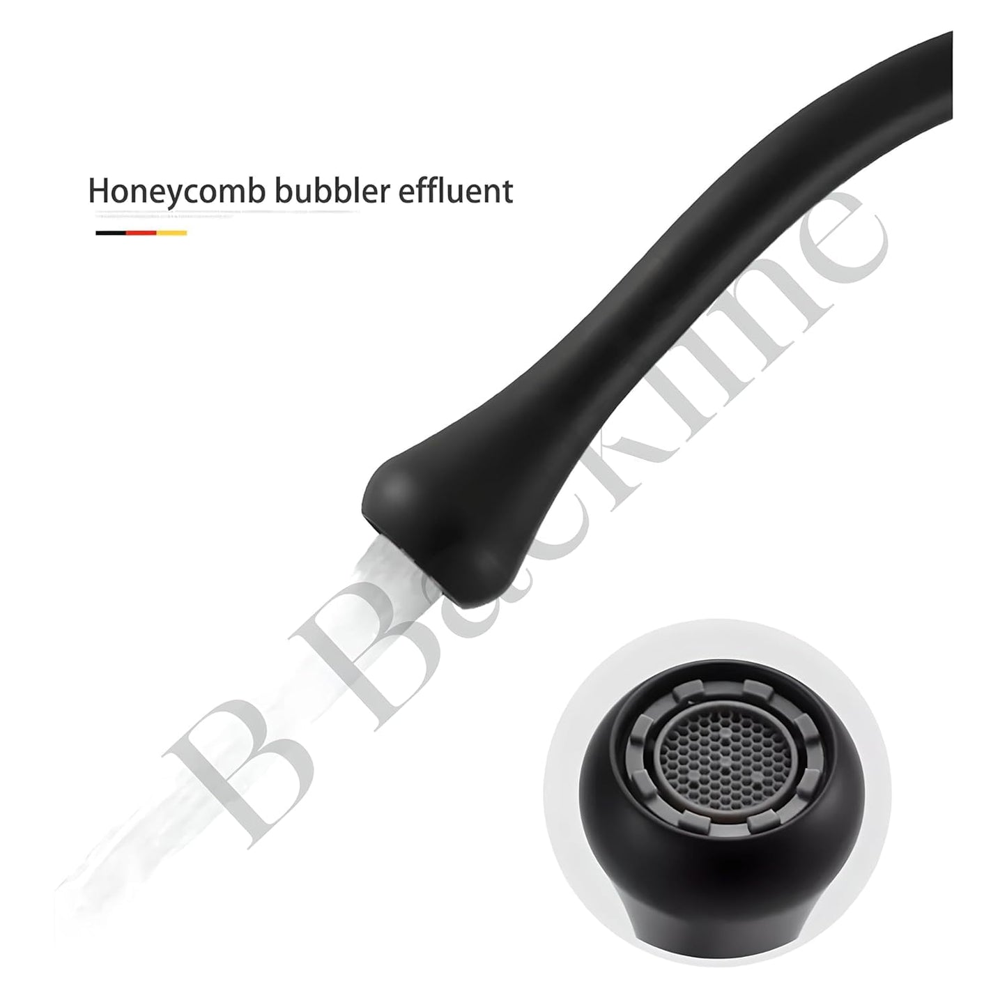 B Backline Basin Mixer Tap Hot Cold | Wash Basin Mixer Faucet | Pillar tap for wash Basin | Tap for Bathroom & Livingroom (Black Matt)