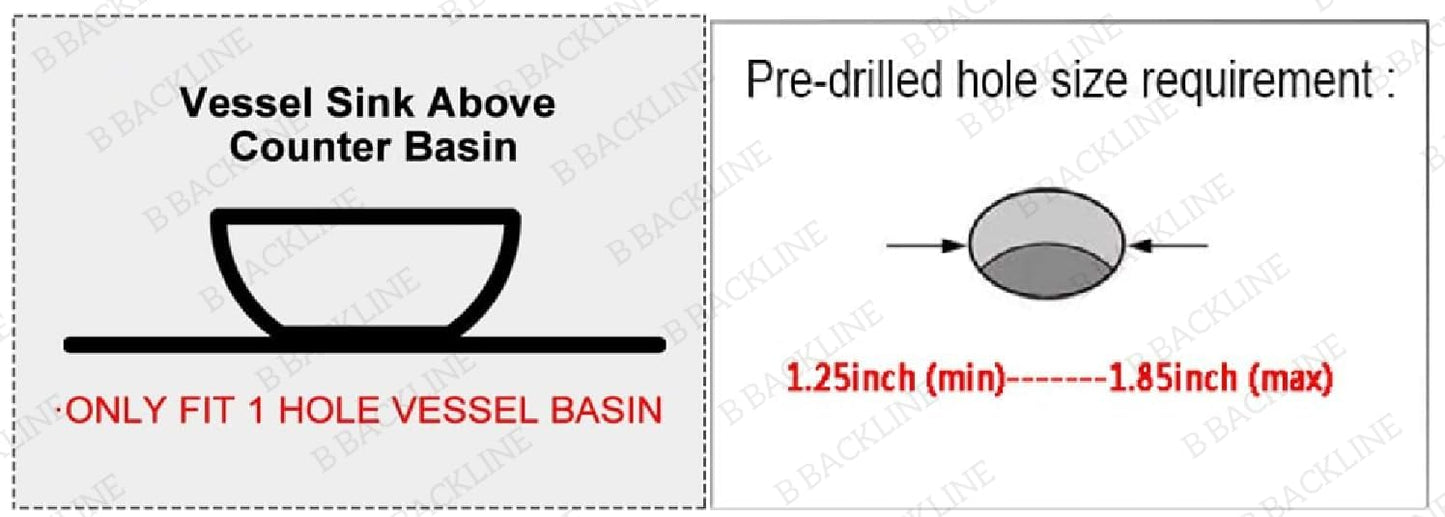 Backline Brass Basin Mixer Tap Hot Cold | Wash Basin Mixer Faucet | Pillar tap for wash Basin | Tap for Bathroom Livingroom & Bathroom (White Gold Short-Body)