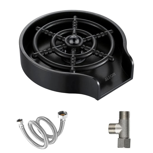 ALTON ALD900, ABS, Glass Rinser for Kitchen Sink, Black