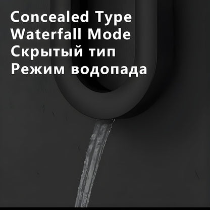 Laphoenix Bathware SS304 Wall Mounted Round Shape Panel - Thermostatic Mixer with Hot & Cold Dual Knob - Premium Bathroom Shower System, Rust-Free & Modern Design (Gray Series, 1PC)